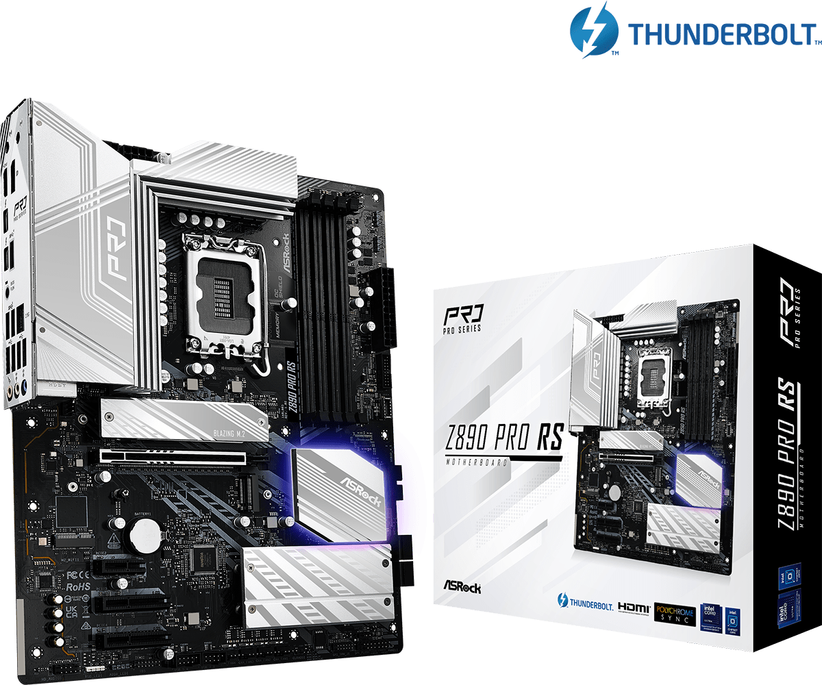 ASRock Z890 Pro RS Motherboard | 90 - MXBP10 - A0UAYZ - 4710483947452 - Vektra Computers LLC ASRock Z890 Pro RS Motherboard | 90 - MXBP10 - A0UAYZ - 4710483947452 - Vektra Computers LLC